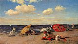 Famous Seaside Paintings - At The Seaside